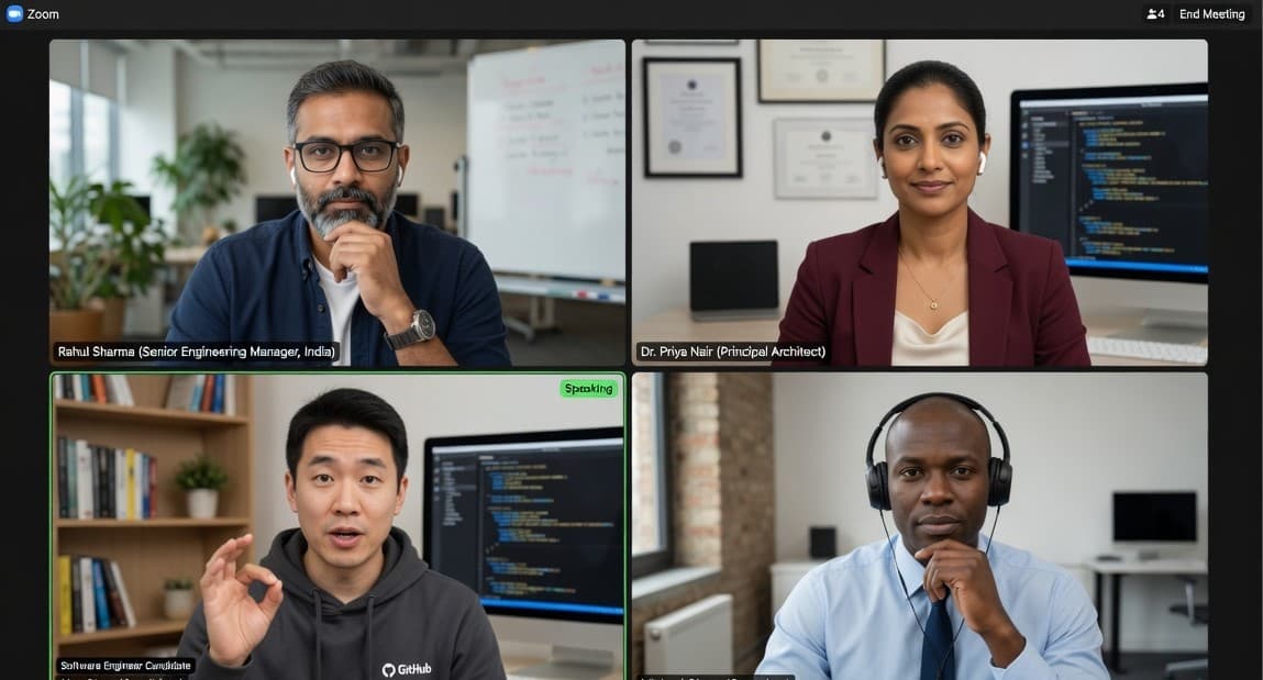 What they see — Wityu is invisible on the shared screen